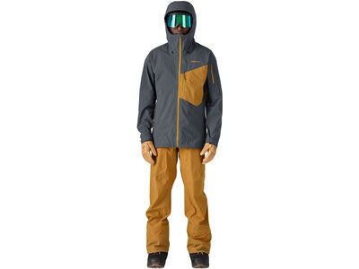 Patagonia Men's SnowDrifter Jacket, smolder blue w/raptor brown - Bild 4