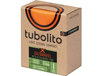 Tubolito X-Tubo CX/Gravel 60 mm - 700C x 32-50, orange