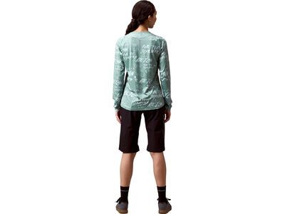 Endura Damen Singletrack Langärmeliges Bedrucktes T-Shirt, sage green - Bild 5