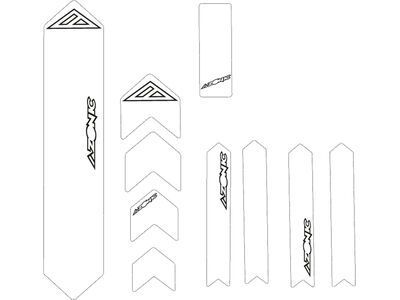 Azonic Frame Guards - XL, clear