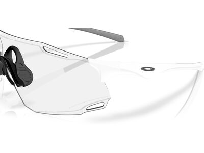 Oakley Cybr Dyno Cyber Collection, Clear To Black Iridium Photochromic  / matte white - Bild 4