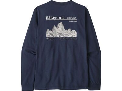 Patagonia Men's Long-Sleeved Midweight Hut Tripper Skyline T-Shirt, new navy - Bild 2