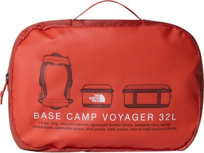 The North Face Base Camp Voyager Duffel 32L, mars dust/sumac - Bild 5