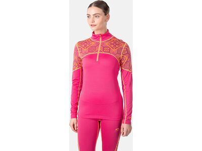Kari Traa Eloise Half Zip Baselayer, bright pink - Bild 3