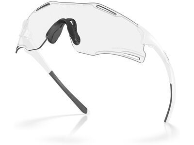 Oakley Cybr Zero Cyber Collection, Clear To Black Iridium Photochromic / matte white - Bild 3