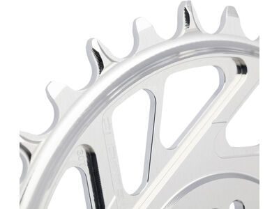 Burgtec 3 mm Offset Thick Thin Chainring SRAM 8-Bolt, rhodium silver - Bild 8