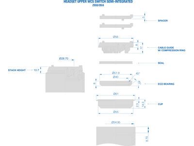 Ritchey WCS Switch Upper Headset ZS55/28.6 / No cable guide, black - Bild 3