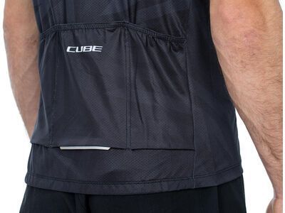 Cube ATX Trikot Full Zip CMPT kurzarm, black´n´grey - Bild 4