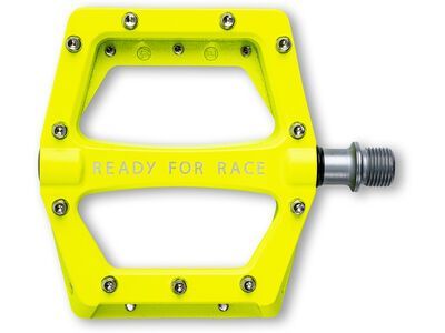 Cube RFR Pedale Flat Race, neon yellow