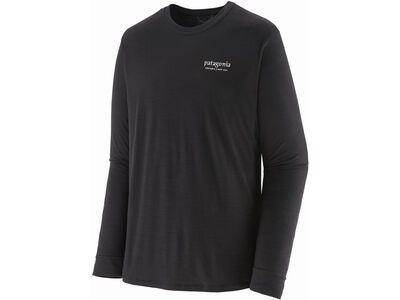 Patagonia Men's Long-Sleeved Capilene Cool Merino Graphic Shirt, black