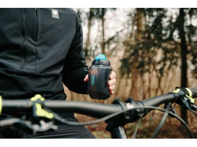 Fidlock Twist Bottle 550 Compact Antibacterial + Bike Base, transparent black/light green - Bild 8