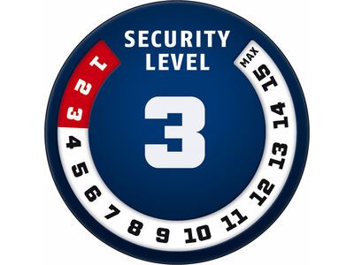 Abus Primo 5510K/180 + Halter SCMU, schwarz - Bild 4