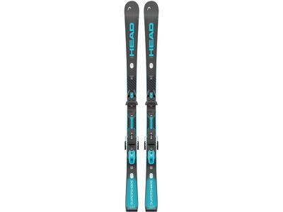 Head Supershape e-Speed + Protector Evo PR 13 GW, matt black/speed blue - Bild 1