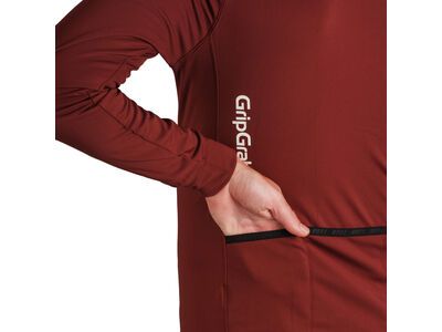 GripGrab RIDE Thermal Long Sleeve Jersey, dark red - Bild 8