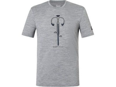 super.natural Vintage Bike Tee Herren, cashmere grey melange/blueberry/vintage khaki melange - Bild 1