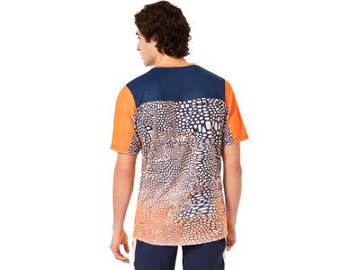 Oakley Maven Coast SS Jersey, distorted frogskin bl/og - Bild 7