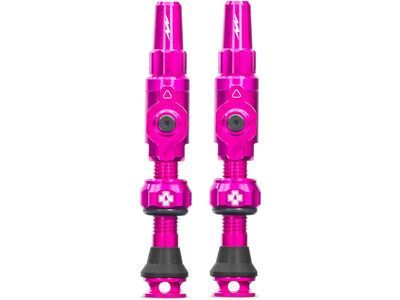 Muc-Off Big Bore Lite Tubeless Valves - 35 mm, pink