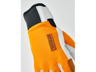 Hestra Ergo Grip Active Wool Terry 5 Finger, orange/offwhite - Bild 3