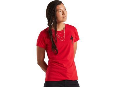 Specialized S-Logo T-Shirt Damen kurzarm, flo red - Bild 3