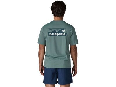 Patagonia Men's Cap Cool Daily Shirt - Boardshort Logo, blue sage/light blue sage x-dye - Bild 5