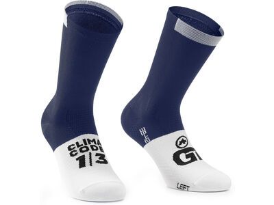 Assos GT Socks C2, genesi blue