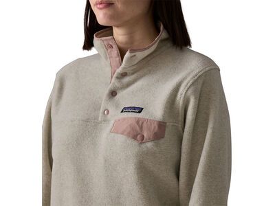 Patagonia Women's Lightweight Synchilla Snap-T Pullover, oatmeal heather w/moonrise taupe - Bild 3