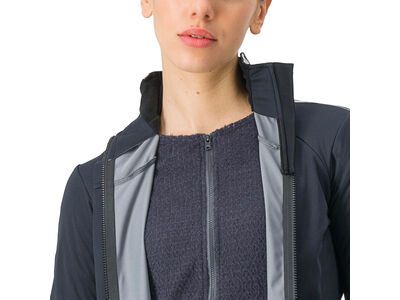 Castelli Alpha Doppio RoS W Jacket, light black/silver reflex-dark - Bild 4