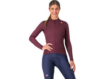 Castelli Espresso Thermal W Jersey deep bordeaux