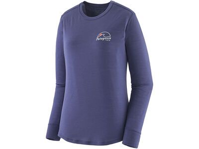 Patagonia Women's Long-Sleeved Capilene Cool Merino Graphic Shirt solstice purple