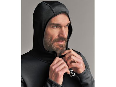 Ortovox Merino Fleece Hoody M, black raven - Bild 3