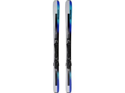 Salomon Stance 80 + M11 GW silver met./turquoise/race blue