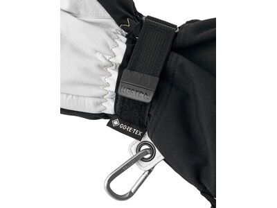 Hestra Army Leather Gore-Tex Mitt, black/natural grey - Bild 6