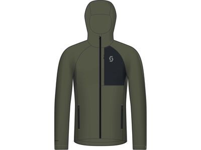 Scott Defined Warm Zip Men's Hoody, douglas green/black