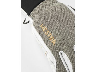 Hestra Army Leather Gore-Tex Short 5 Finger, light grey/offwhite - Bild 3