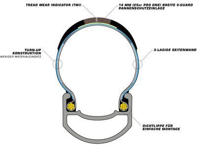Schwalbe G-One R Evo Addix Race Super Race, V-Guard - 700C, transparent sidewall - Bild 8