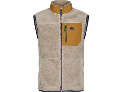Elevenate Men's Glacier Pile Vest, vintage khaki