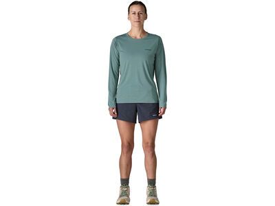 Patagonia Women's Long-Sleeved Capilene Cool Daily Shirt - Boardshort Logo, blue sage/light blue sage x-dye - Bild 6