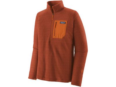 Patagonia Men's R1 Air Zip Neck, burnished red