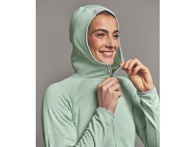 Ortovox Merino Fleece Light Grid Hoody W, green acid - Bild 5