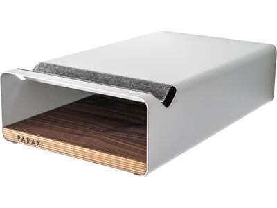 PARAX S-Rack L Wallnuss, weiß