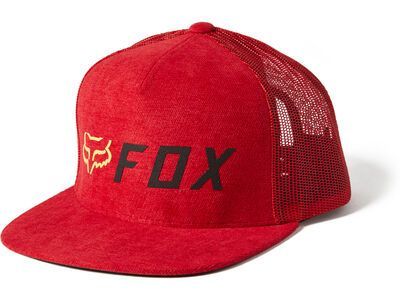 Fox Apex Snapback Hat, red/black