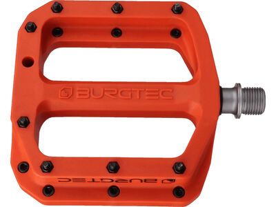 Burgtec MK4 Composite Pedals, iron bro orange