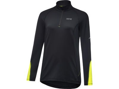 GOREWEAR M Damen Mid Zip Shirt Langarm, black/neon yellow - Bild 2