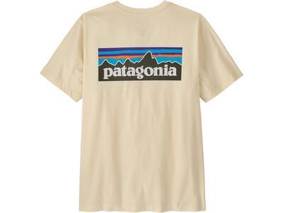 Patagonia Men's P-6 Logo T-Shirt, undyed natural - Bild 1