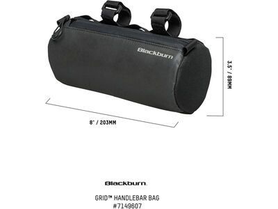 Blackburn Grid Handlebar Bag, black reflective - Bild 9