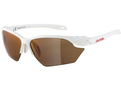 Alpina Twist Five S HR Q-Lite Mirror Red, white matt