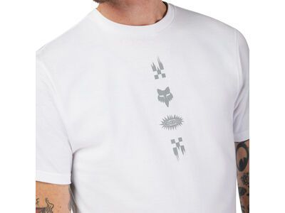 Fox Checkered SS Prem Tee, optic white - Bild 3