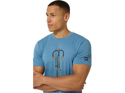 super.natural Vintage Bike Tee Herren, blue heaven/blueberry/dried tobacco - Bild 4