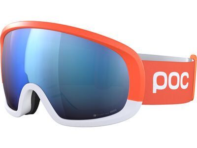 POC Fovea Mid Race Clarity Hi. Int. Partly Sunny Blue, zink orange/hydrog. white