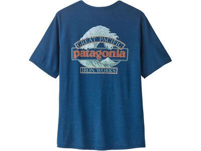 Patagonia Men's Cap Cool Daily Shirt - Great Waves, clement blue/light clement blue x-dye - Bild 2